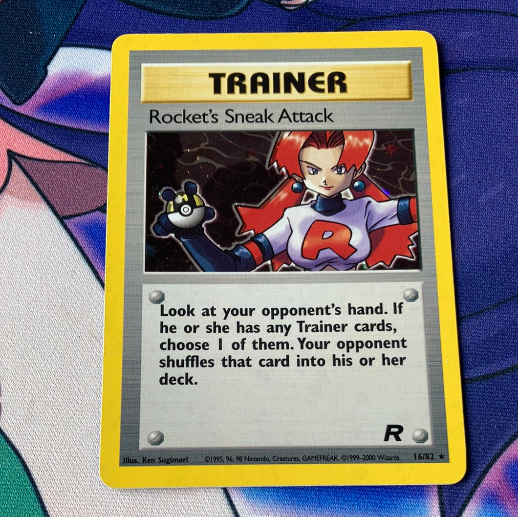 Rocket’s Sneak Attack Team Rocket Holo 16/82 (VLP) Pokemon Card