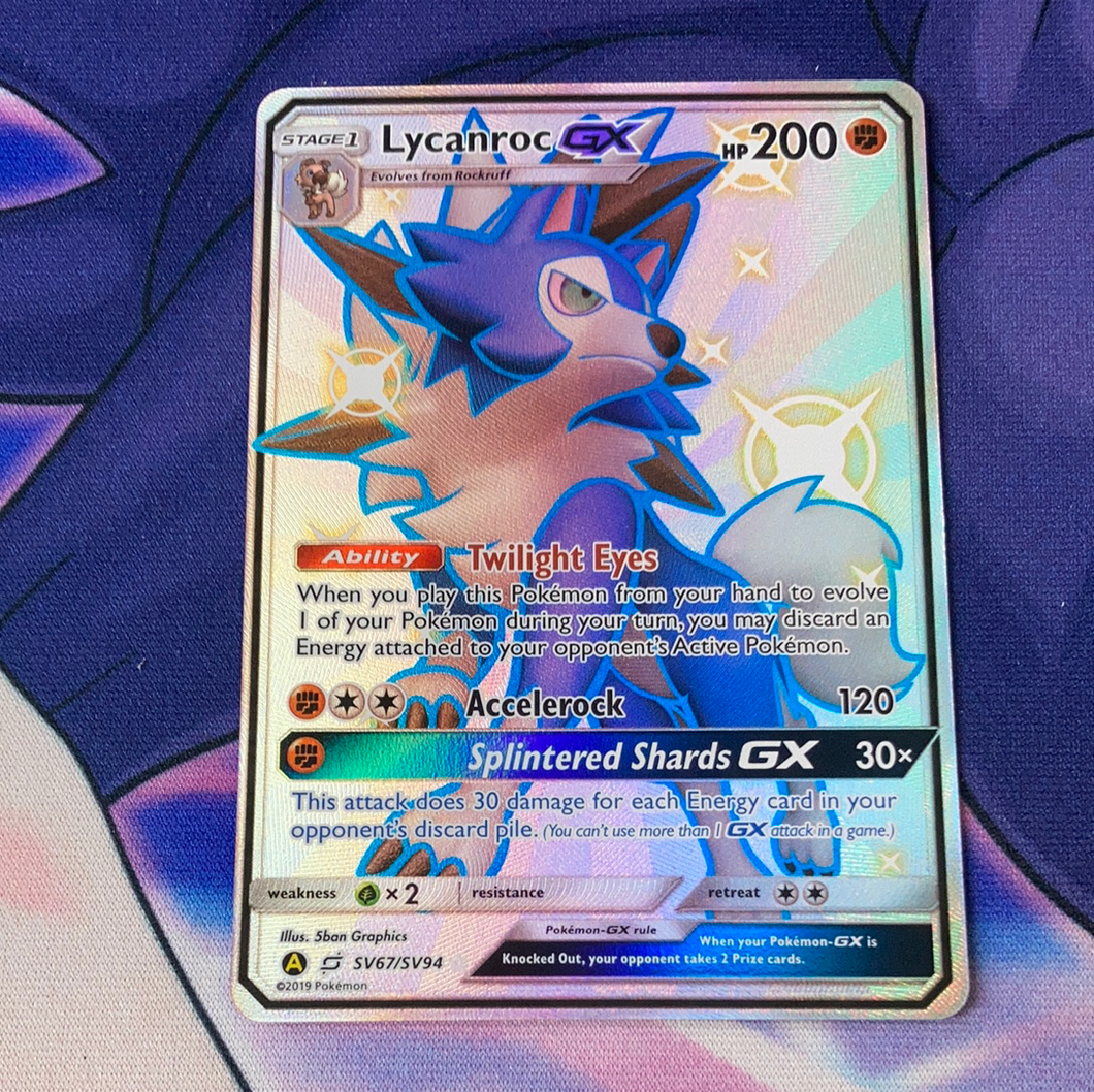 Lycanroc GX SV67/SV94 (NM) Pokemon Card