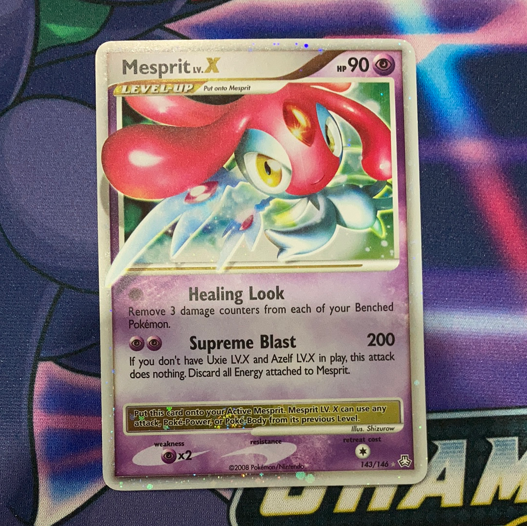 Mesprit lv.X 143/146 (LP) Pokemon Card